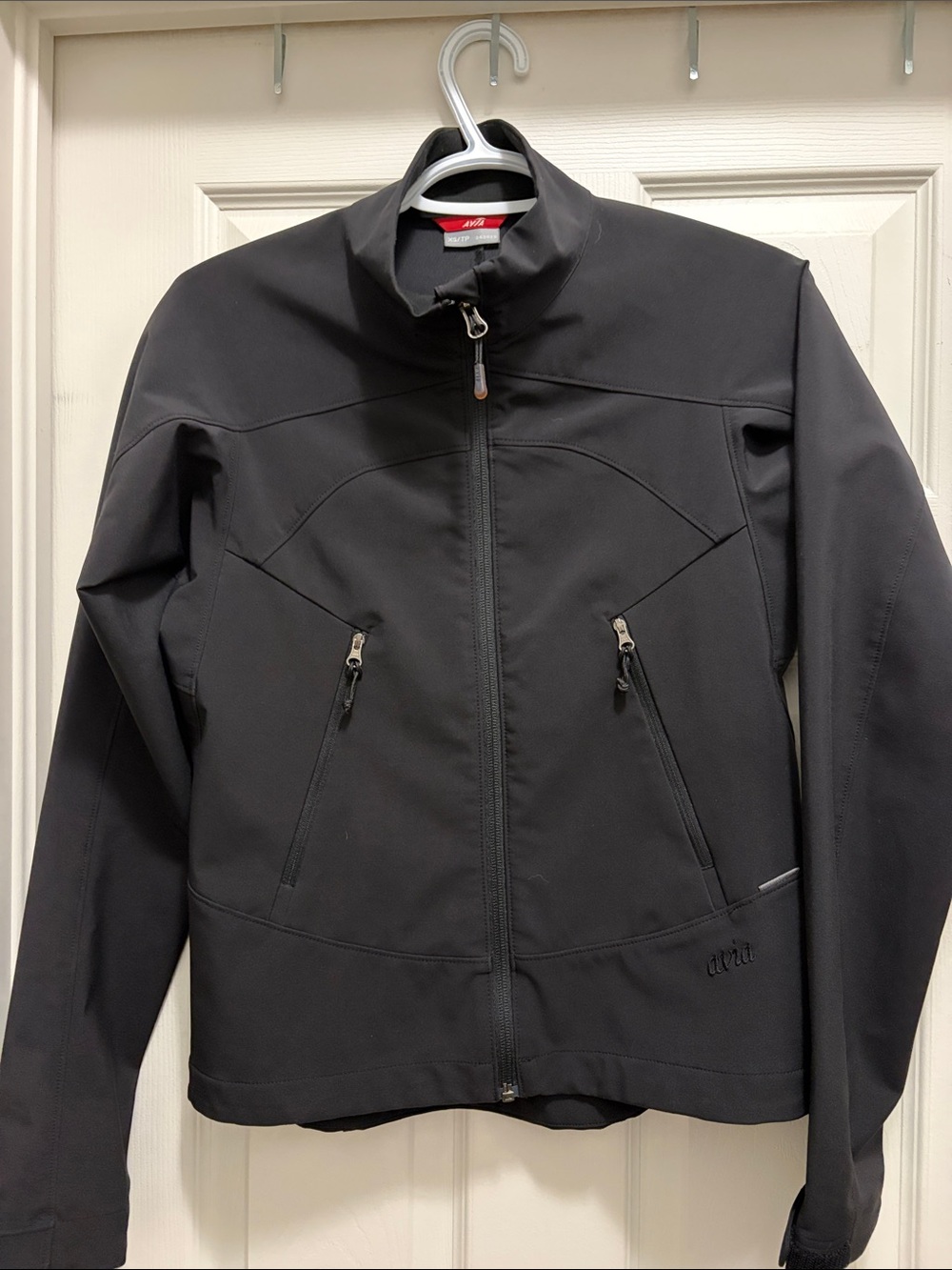 Avia Women’s Black Softshell Zip-Up Jacket